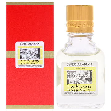 Rose 01 by Swiss Arabian for Unisex - 0.3 oz Concentrated Perfume Oil