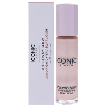 Rollaway Glow Liquid Highlighter - Champagne Chic by Iconic London for Women - 0.27 oz Highlighter