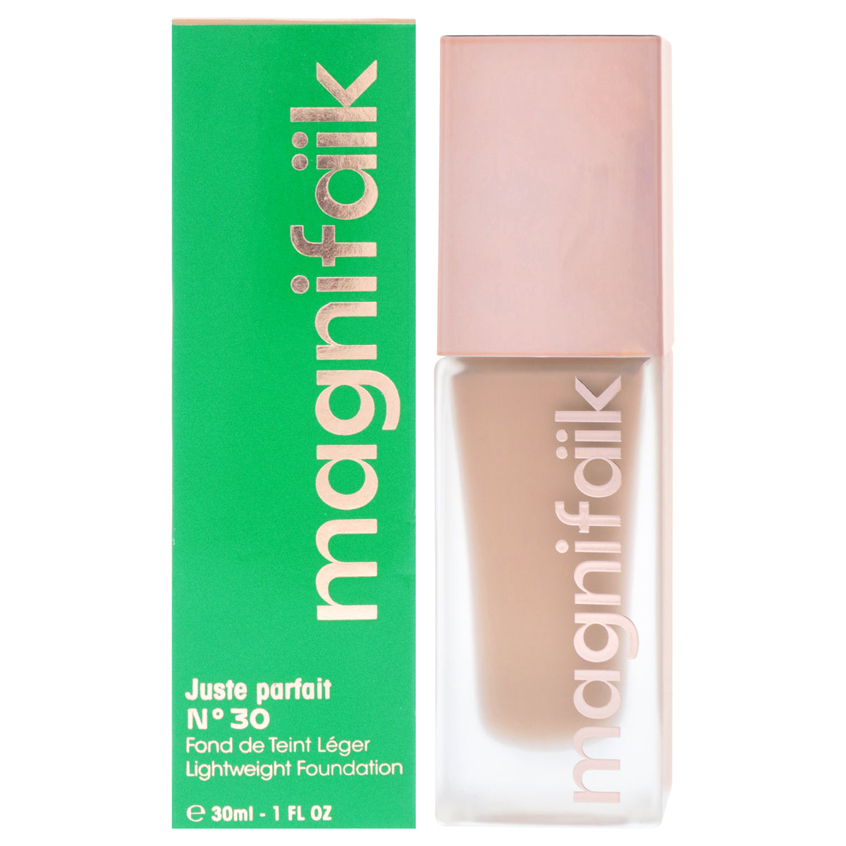Lightweight Foundation - 30 Medium Skin by Magnifaik for Women - 1 oz Foundation