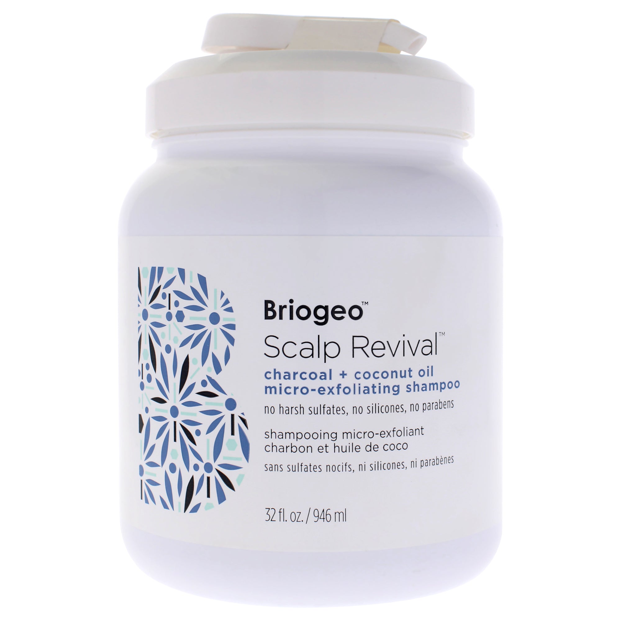 Scalp Revival Charcoal Plus Coconut Oil Micro-Exfoliating Shampoo by Briogeo for Unisex - 32 oz Shampoo