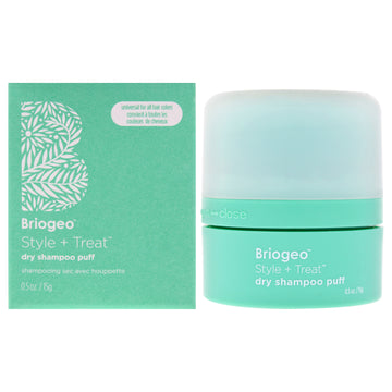 Style Plus Treat Dry Shampoo Puff Mattifying Powder - Universal by Briogeo for Unisex - 0.5 oz Dry Shampoo