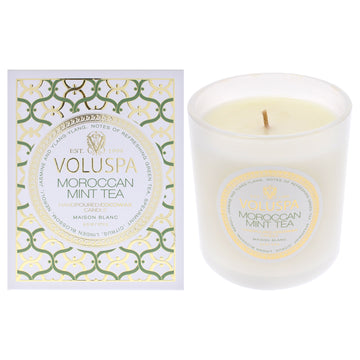 Maison Blanc Collection Classic - Moroccan Mint Tea by Voluspa for Unisex - 9.5 oz Candle