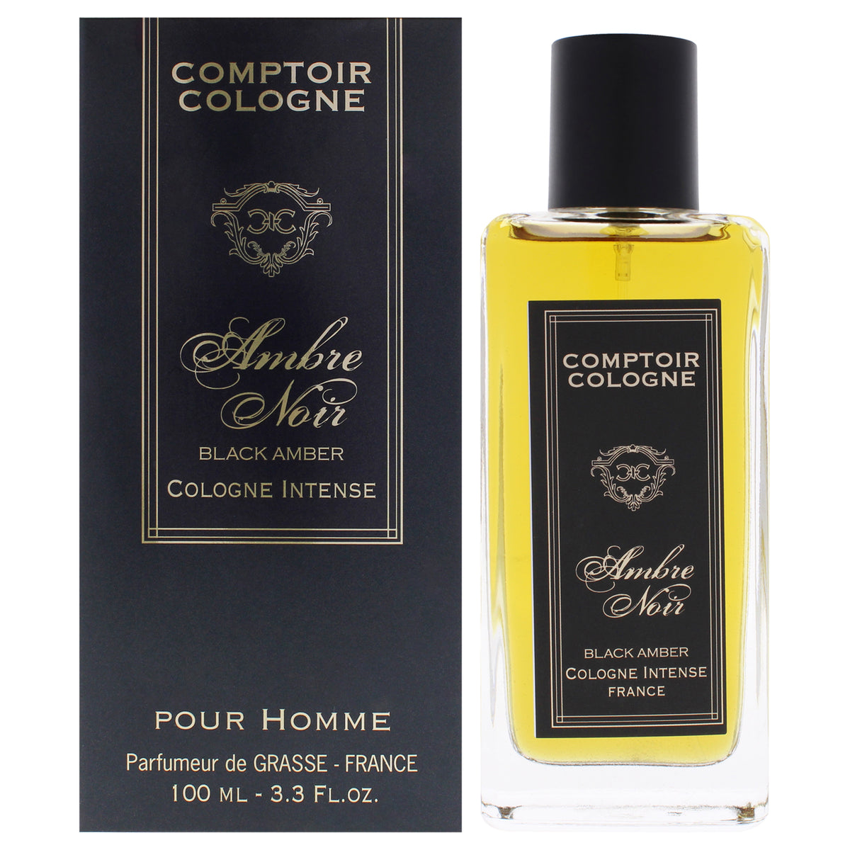 Black Amber Intense by Comptoir Cologne for Men - 3.3 oz Cologne Spray