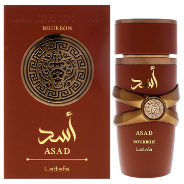 Asad - Bourbon by Lattafa for Unisex - 3.4 oz EDP Spray