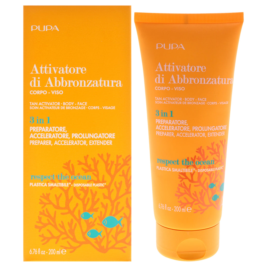 Tan Activator Body Face 3-In-1 by Pupa Milano for Women - 6.76 oz Bronzer