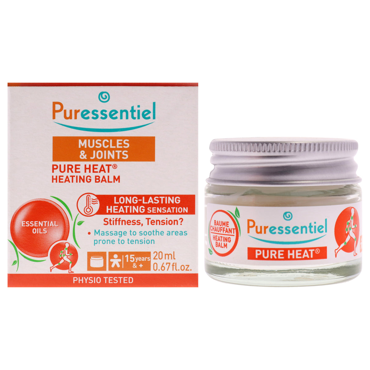 Muscles and Joints Pure Heat Balm by Puressentiel for Unisex - 0.67 oz Balm