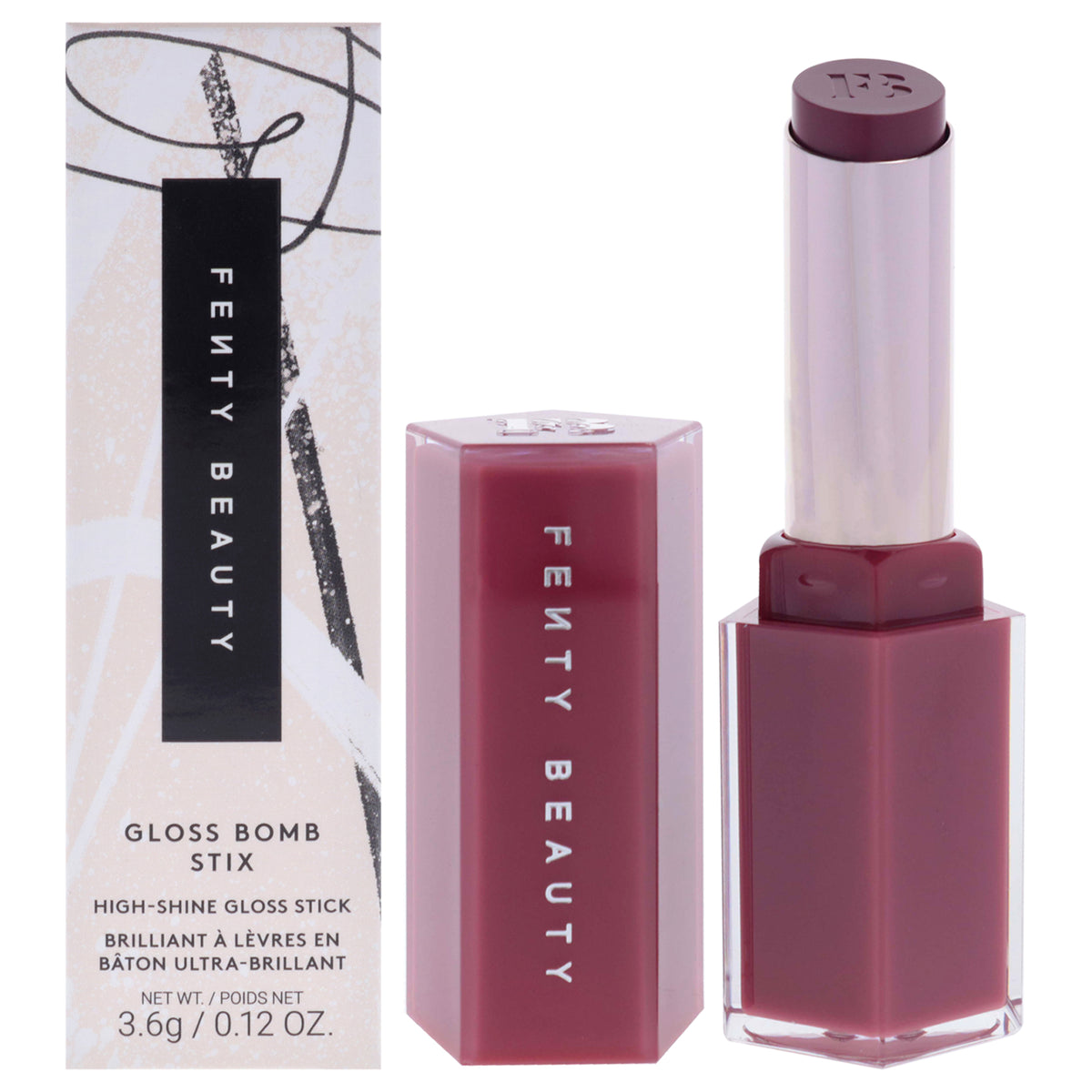 Gloss Bomb Stix High Shine Gloss - 06 Riri by Fenty Beauty for Women - 0.12 oz Lipstick