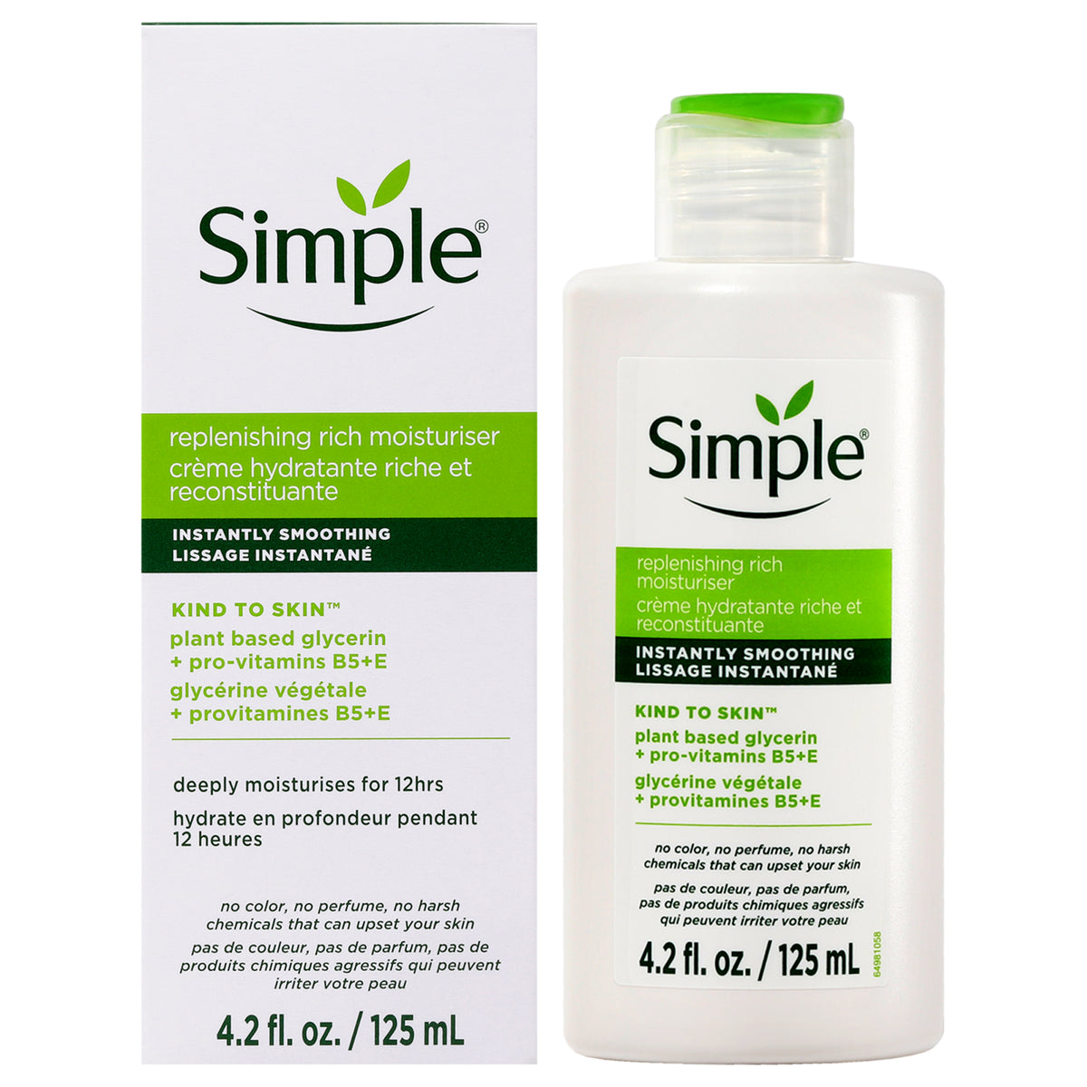 Kind To Skin Replenishing Rich Moisturizer by Simple for Women - 4.2 oz Moisturizer
