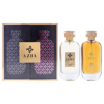 Azha Perfume Set by Azha for Women - 2 Pc Gift Set 3.3oz Astrodome EDP Spray, 3.3oz Carambola EDP Spray