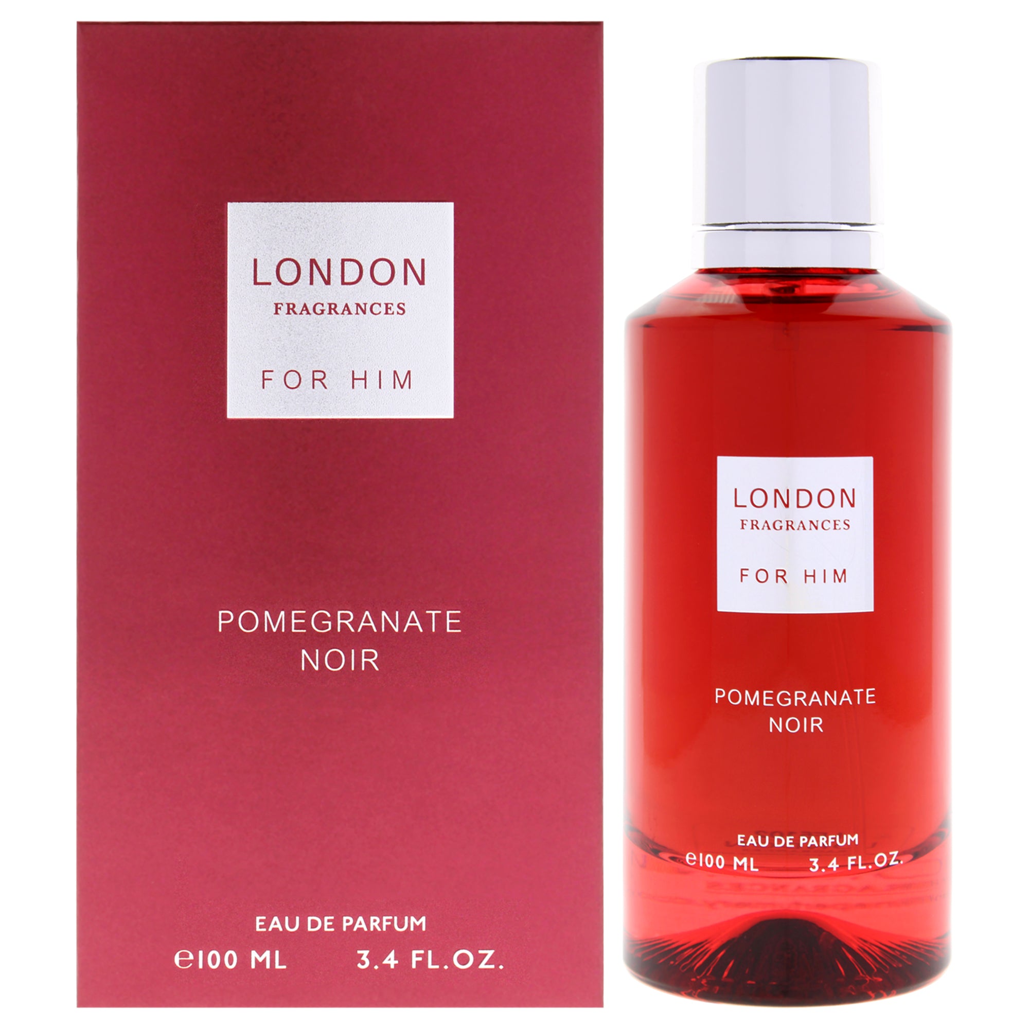 London Fragrances - Pomegranate Noir by Fine Perfumery for Men - 3.4 oz EDP Spray