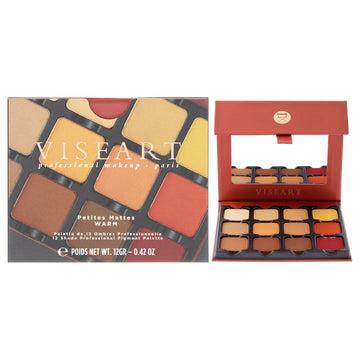 Petites Mattes Eyeshadow Palette - Warm by Viseart Paris for Women - 0.42 oz Eye Shadow