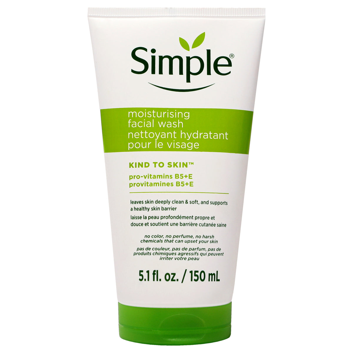 Kind To Skin Moisturizing Facial Wash by Simple for Women - 5.1 oz Cleanser - Pack of 6