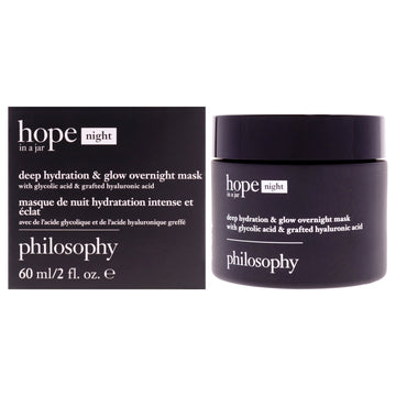 Hope in A Jar Deep Hydration and Glow Overnight Mask by Philosophy for Women - 2 oz Mask