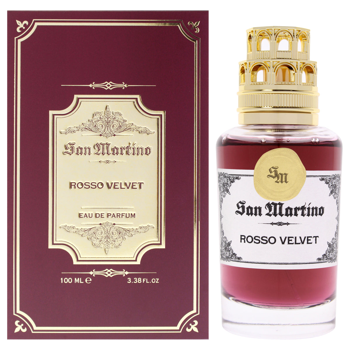 Niche Perfumery Collection - Rosso Velvet by San Martino for Unisex - 3.38 oz EDP Spray
