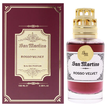 Niche Perfumery Collection - Rosso Velvet by San Martino for Unisex - 3.38 oz EDP Spray