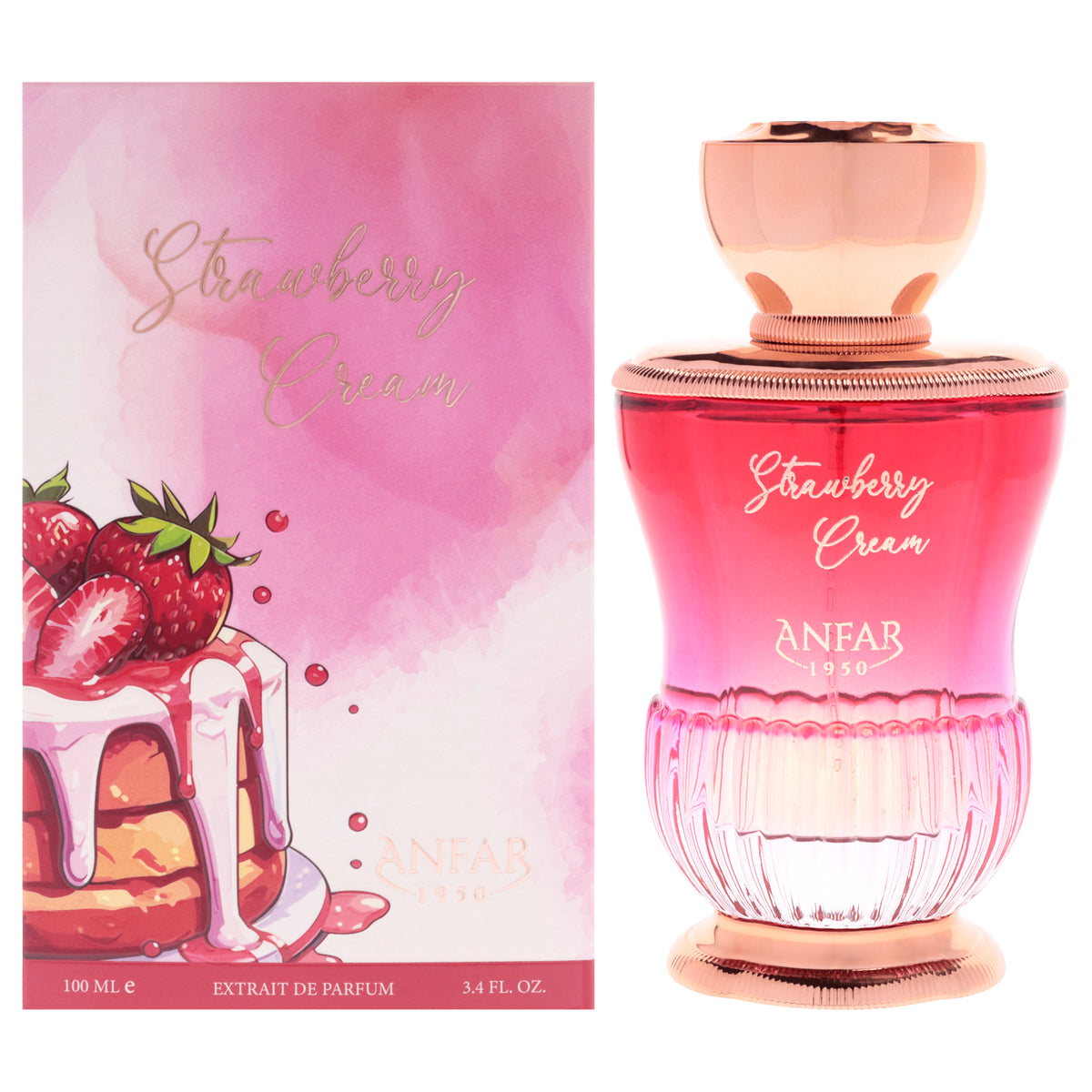 Strawberry Cream by Anfar for Women - 3.4 oz Extrait De Parfum Spray