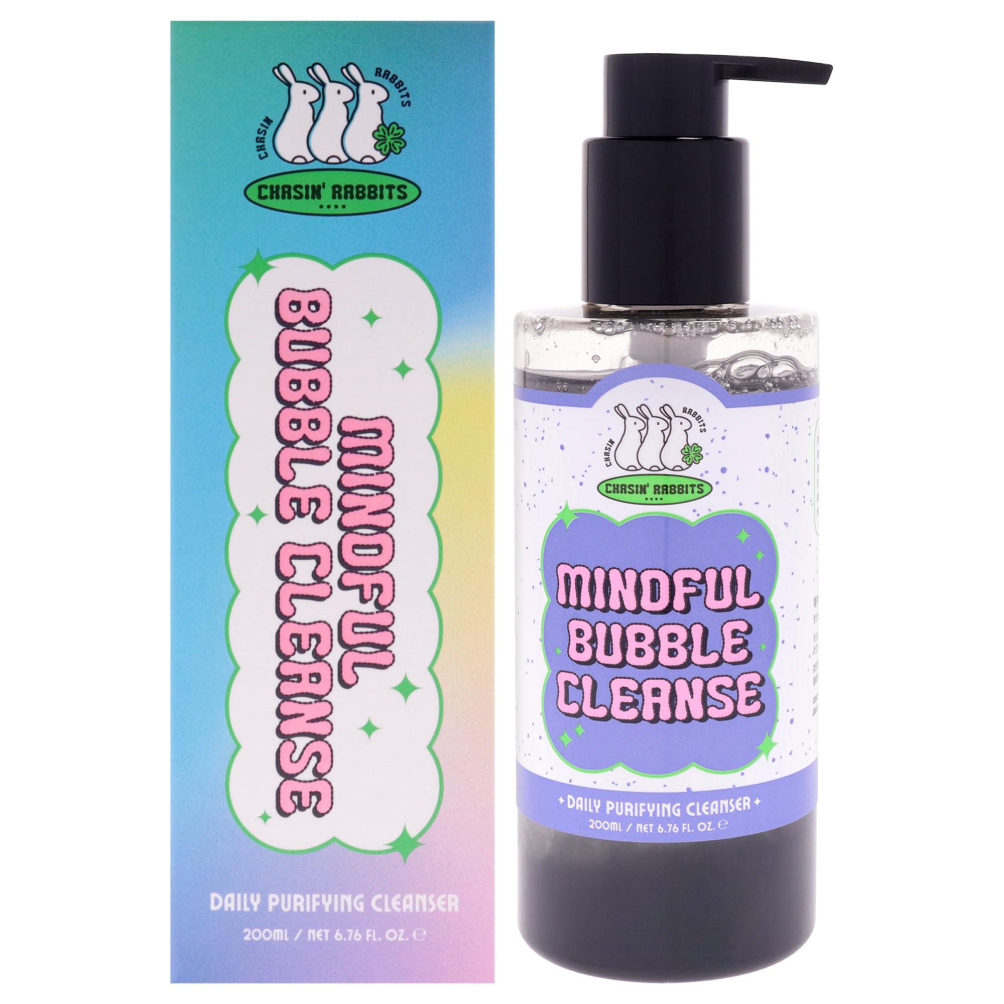Mindful Bubble Cleanse by Chasin Rabbits for Unisex - 6.76 oz Cleanser