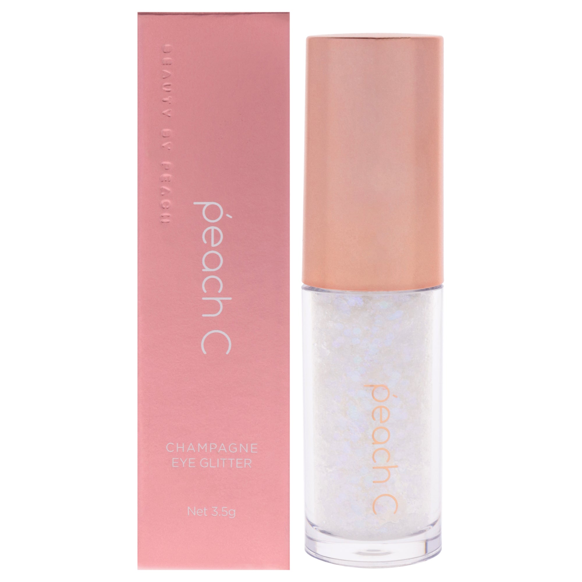 Champagne Eye Glitter - 01 Pure White by Peach C for Women - 0.12 oz Eye Shadow