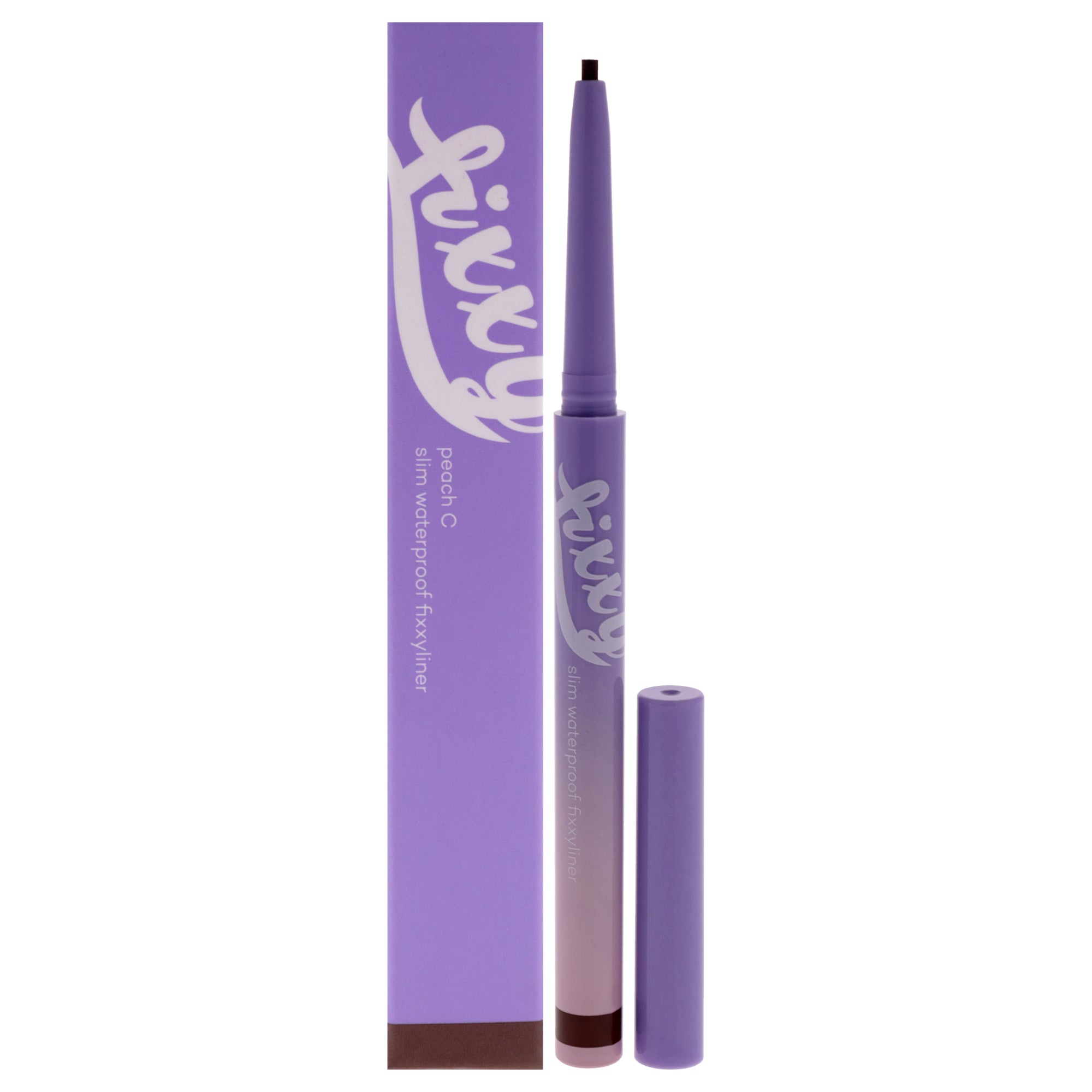 Slim Waterproof Fixxyliner - 02 Deep Brown by Peach C for Women - 0.04 oz Eyeliner