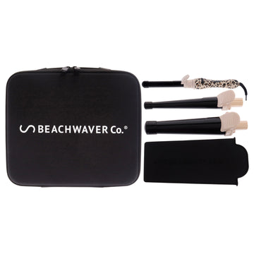 Multi-Barrel - BWIB3N1C Catwalk - US Plug by Beachwaver for Women - 4 Pc Curling Iron, Curly Cone Attachment, Classic Barrel Attachment, Mega Cone Attachment