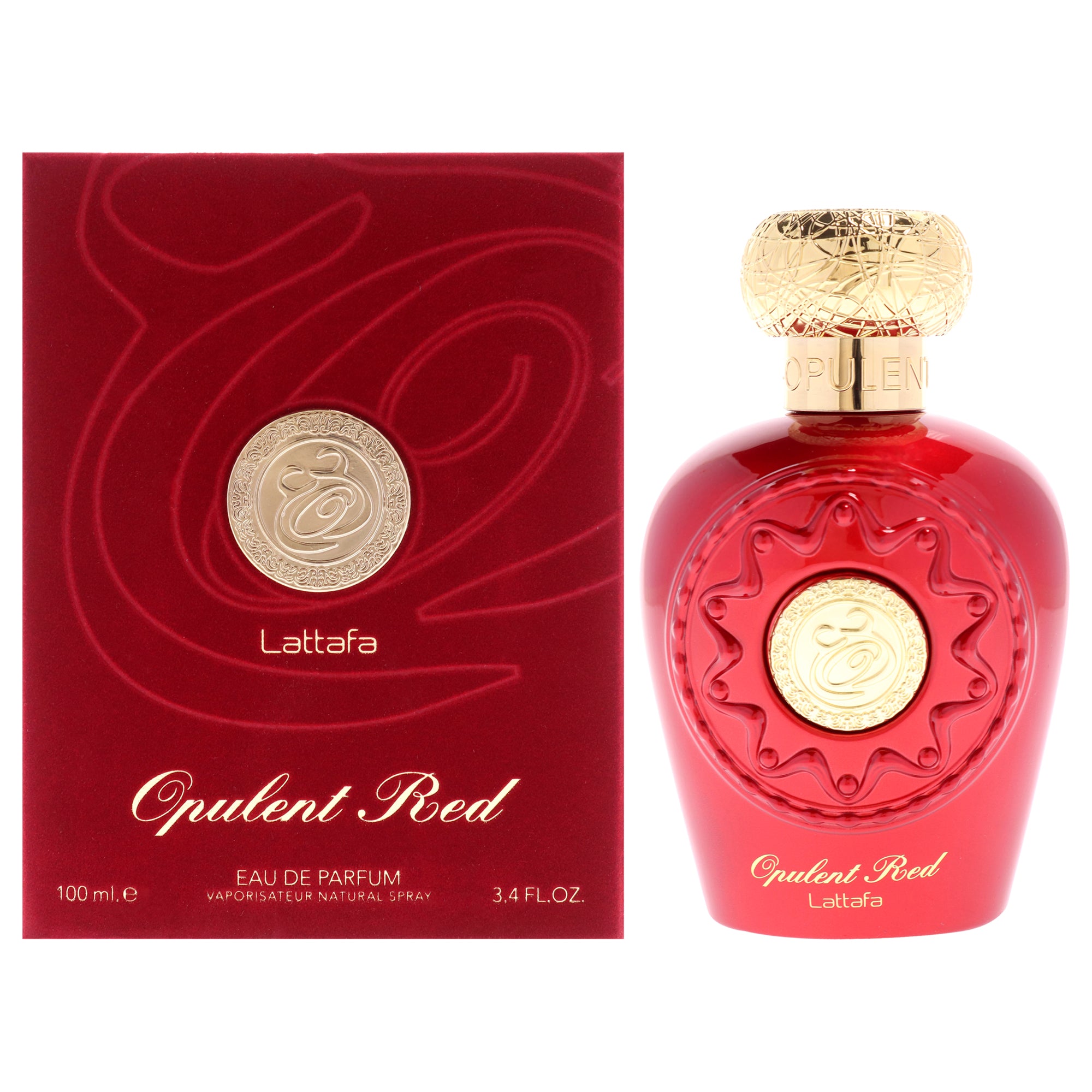 Opulent - Red by Lattafa for Unisex - 3.4 oz EDP Spray