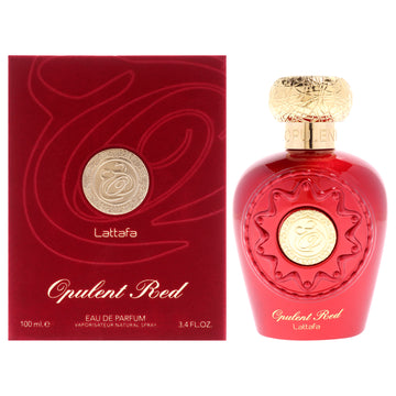 Opulent - Red by Lattafa for Unisex - 3.4 oz EDP Spray