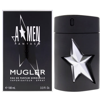 Angel Fantasm Sensuelle Rubber Flask by Thierry Mugler for Men - 3.3 oz EDP Spray
