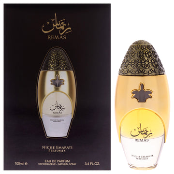 Niche Emarati - Remas by Lattafa for Unisex - 3.4 oz EDP Spray
