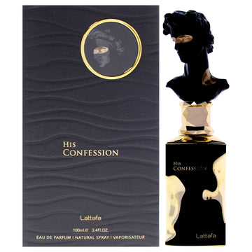 His Confession by Lattafa for Men - 3.4 oz EDP Spray