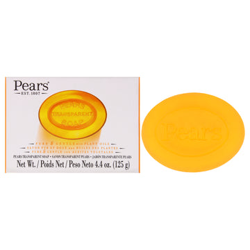 Pure and Gentle with Glycerin and Naturals Oils - Amber by Pears for Unisex - 4.4 oz Bar Soap