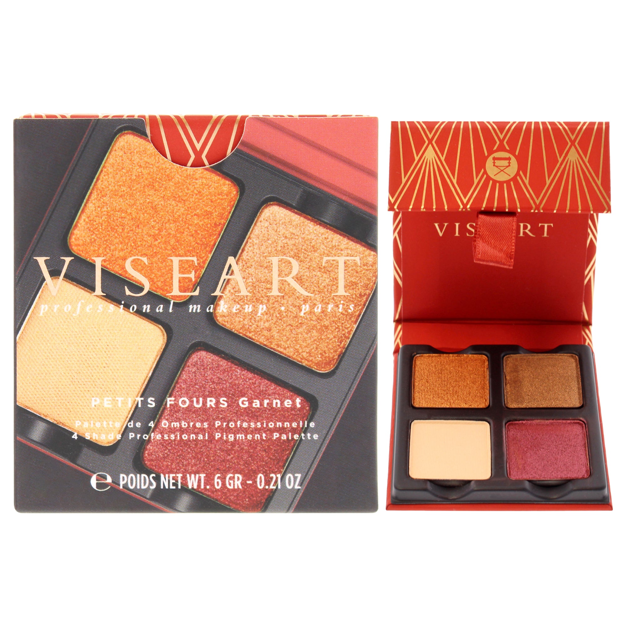 Petits Fours Eyeshadow Palette - Garnet by Viseart Paris for Women - 0.21 oz Eye Shadow
