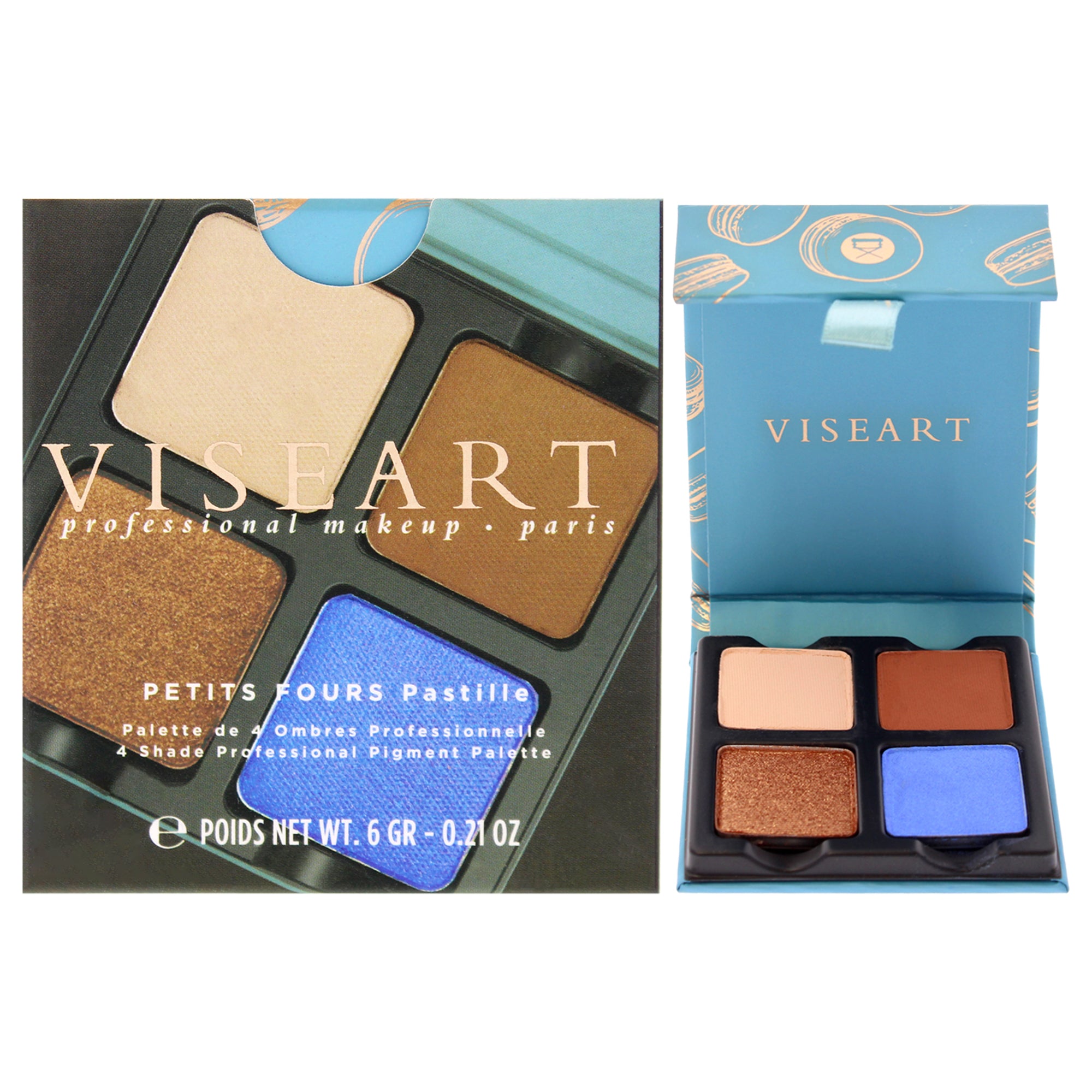Petits Fours Eyeshadow Palette - Pastille by Viseart Paris for Women - 0.21 oz Eye Shadow