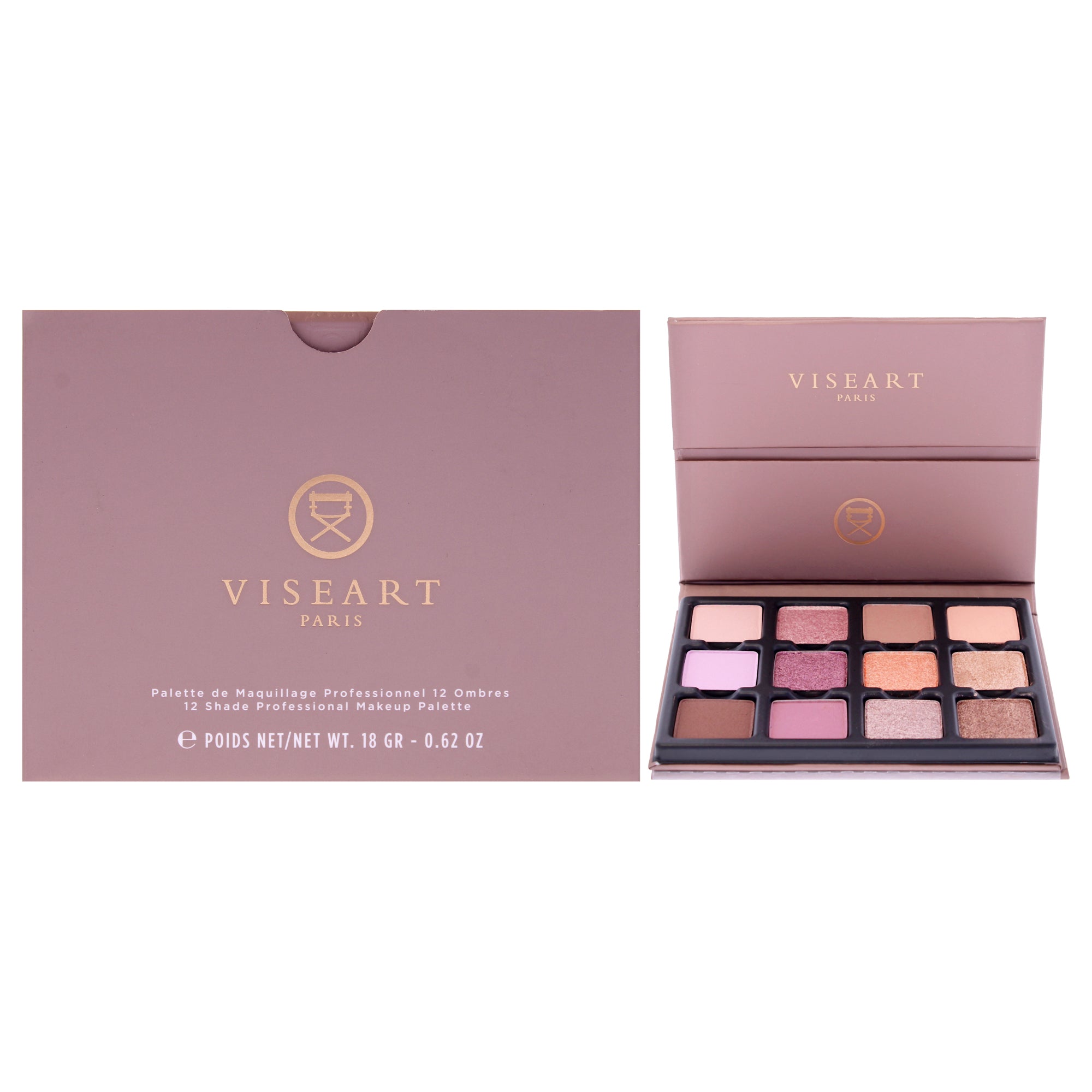 Visepro 12 Shade Eyeshadow Palette - Reveries by Viseart Paris for Women - 0.62 oz Eye Shadow