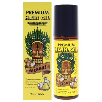 Premium Coconut Oil Hair Serum by Med:All for Women - 1.85 oz Serum