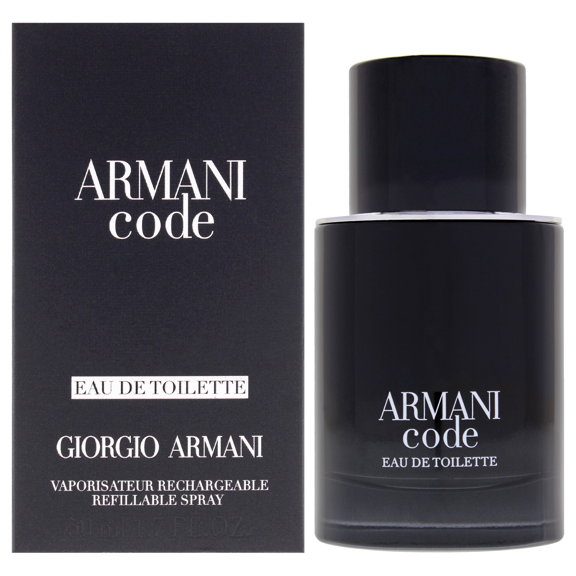 Armani Code by Giorgio Armani for Men - 1.7 oz EDT Spray (Refillable)
