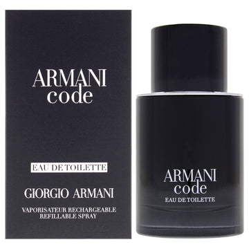 Armani Code by Giorgio Armani for Men - 1.7 oz EDT Spray (Refillable)