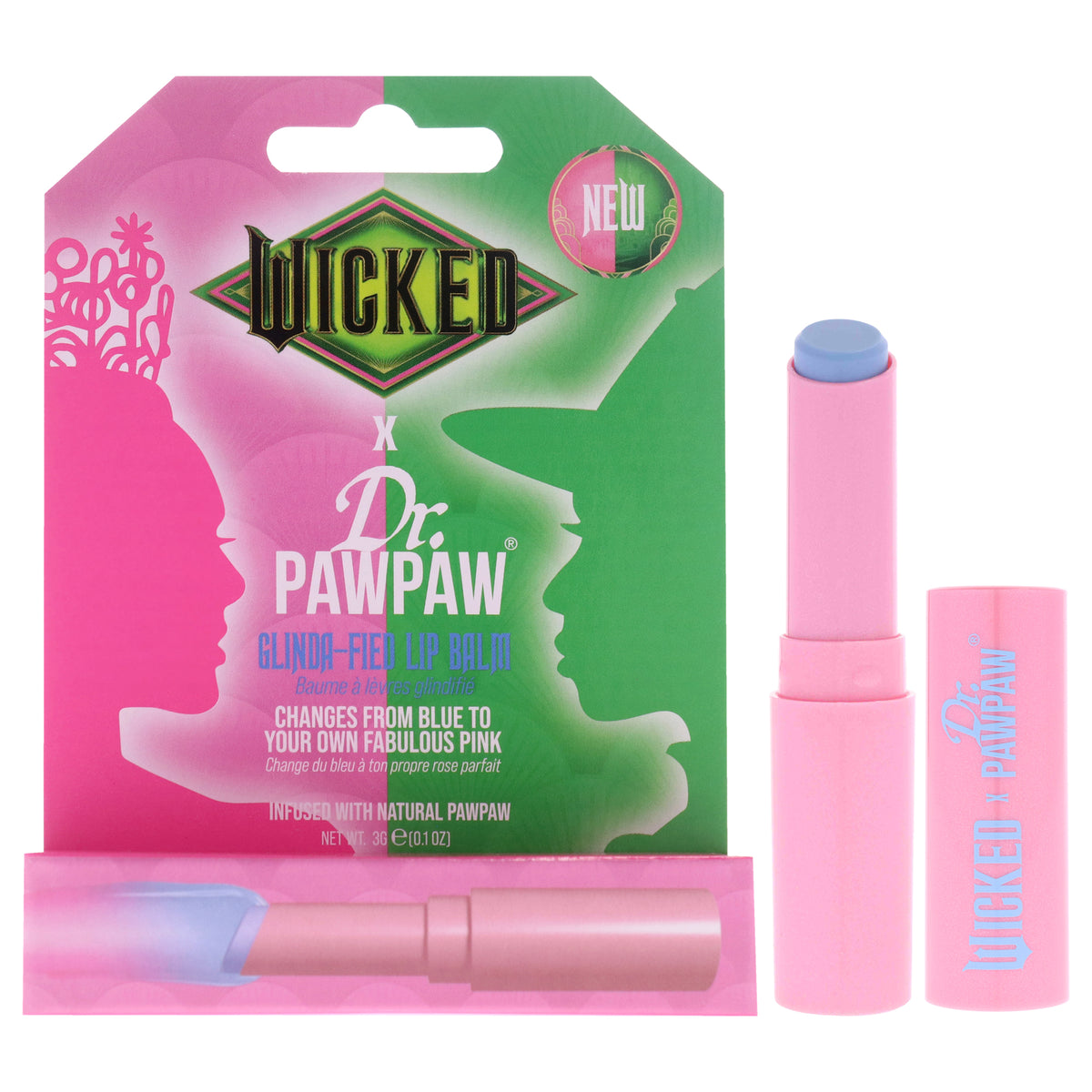 Wicked Lip Balm - Glinda-Fied by Dr. PawPaw for Women - 0.1 oz Lip Balm