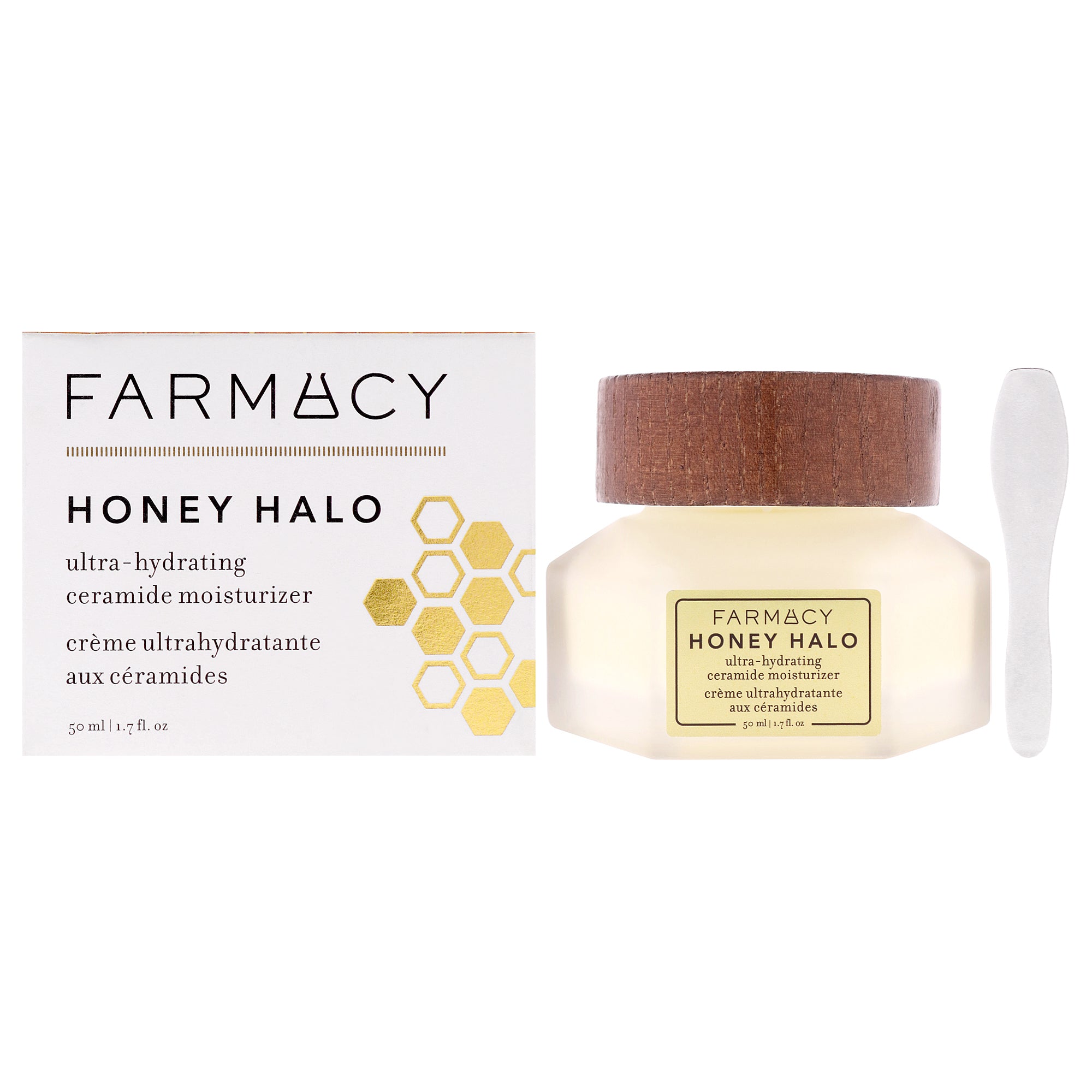 Honey Halo Ultra Hydrating Ceramide Moisturizer by Farmacy for Women - 1.7 oz Moisturizer