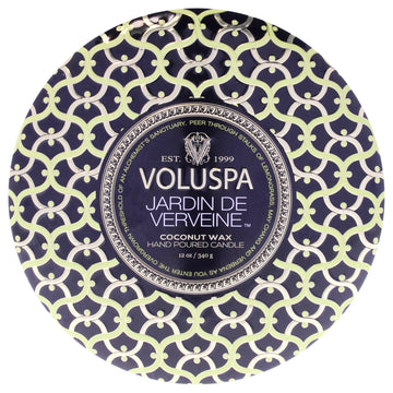Maison Noir Collection 3 Wick Tin Candle - Jardin De Verveine by Voluspa for Unisex - 12 oz Candle