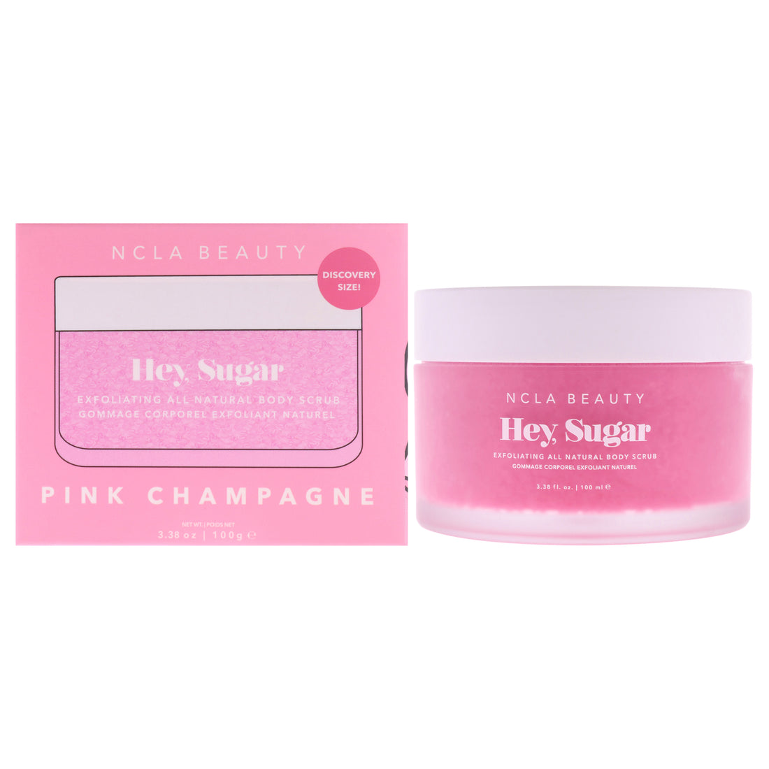Hey Sugar All Natural Body Scrub - Pink Champagne by NCLA for Women - 3.38 oz Body Scrub