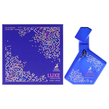 Luxe - Nigthlife by Maison Alhambra for Unisex - 3.4 oz EDP Spray