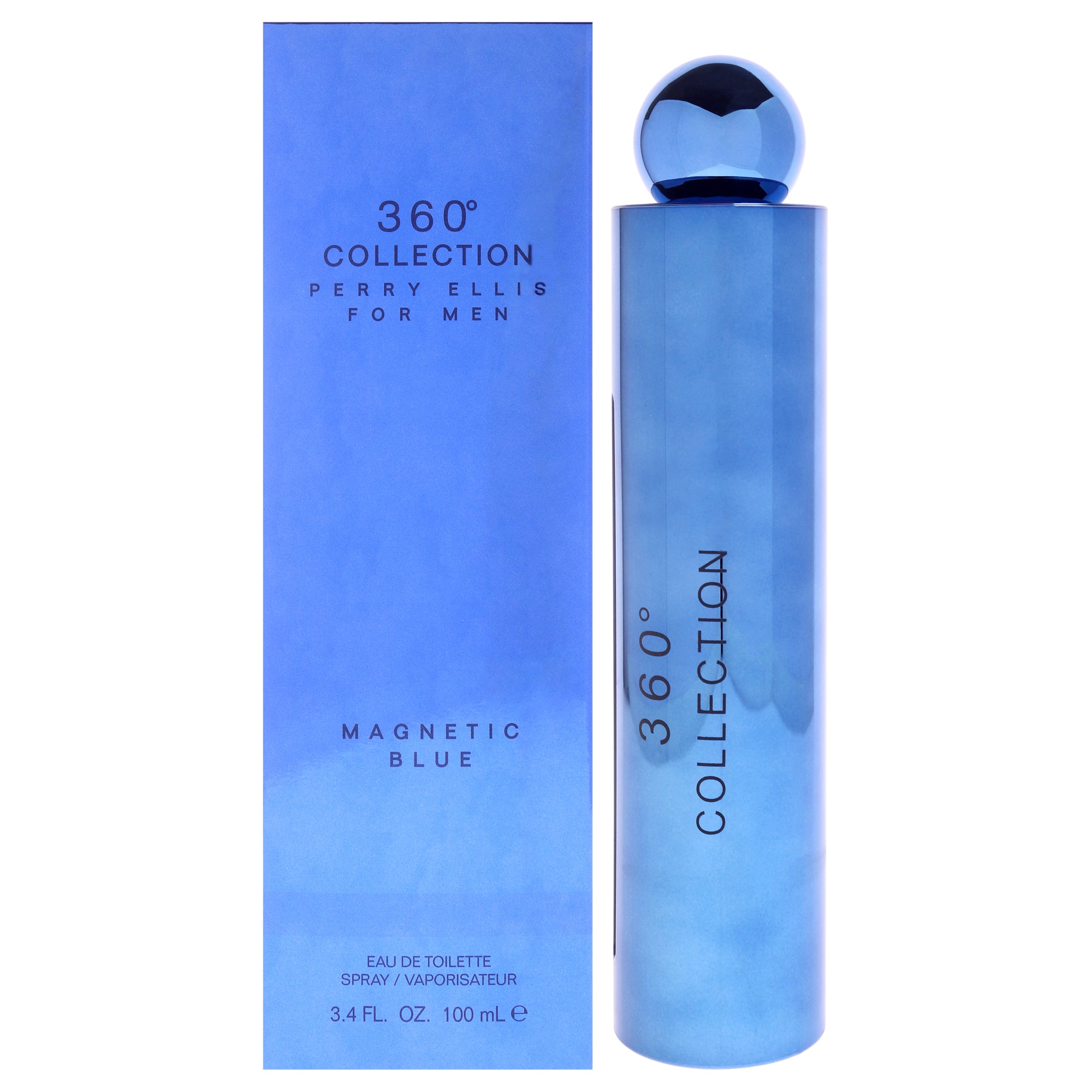 360 Magnetic Blue by Perry Ellis for Men - 3.4 oz EDT Spray