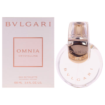 Omnia Crystalline by Bvlgari for Women - 3.4 oz EDT Spray (Refillable)