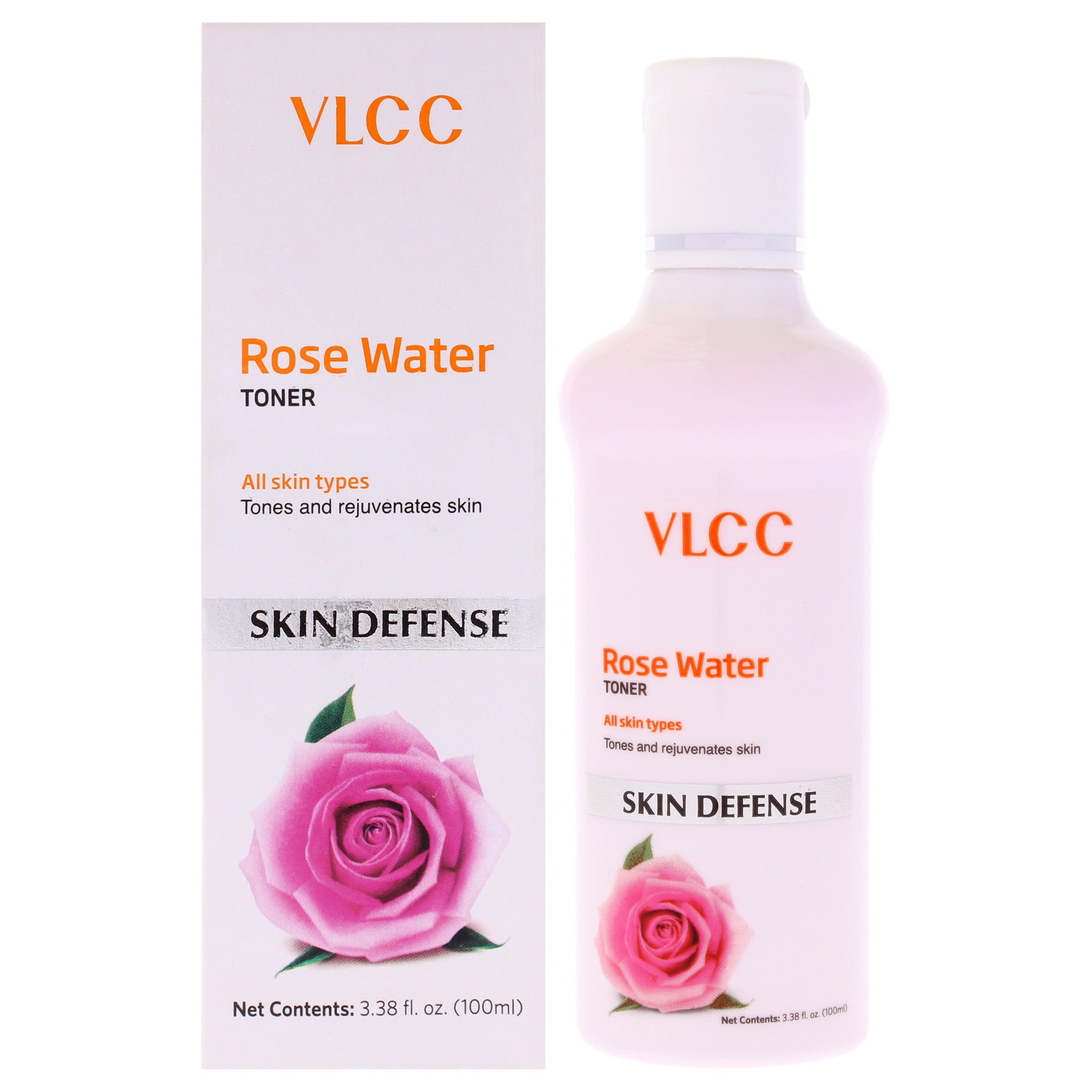 Skin Defense Toner - Rose Water by VLCC for Women - 3.38 oz Toner