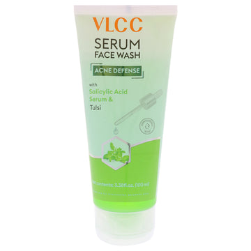 Acne Defense Serum Face Wash - Tulsi by VLCC for Unisex - 3.38 oz Cleanser