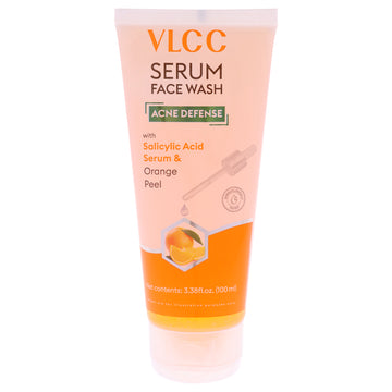 Acne Defense Serum Face Wash - Orange Peel by VLCC for Unisex - 3.38 oz Cleanser