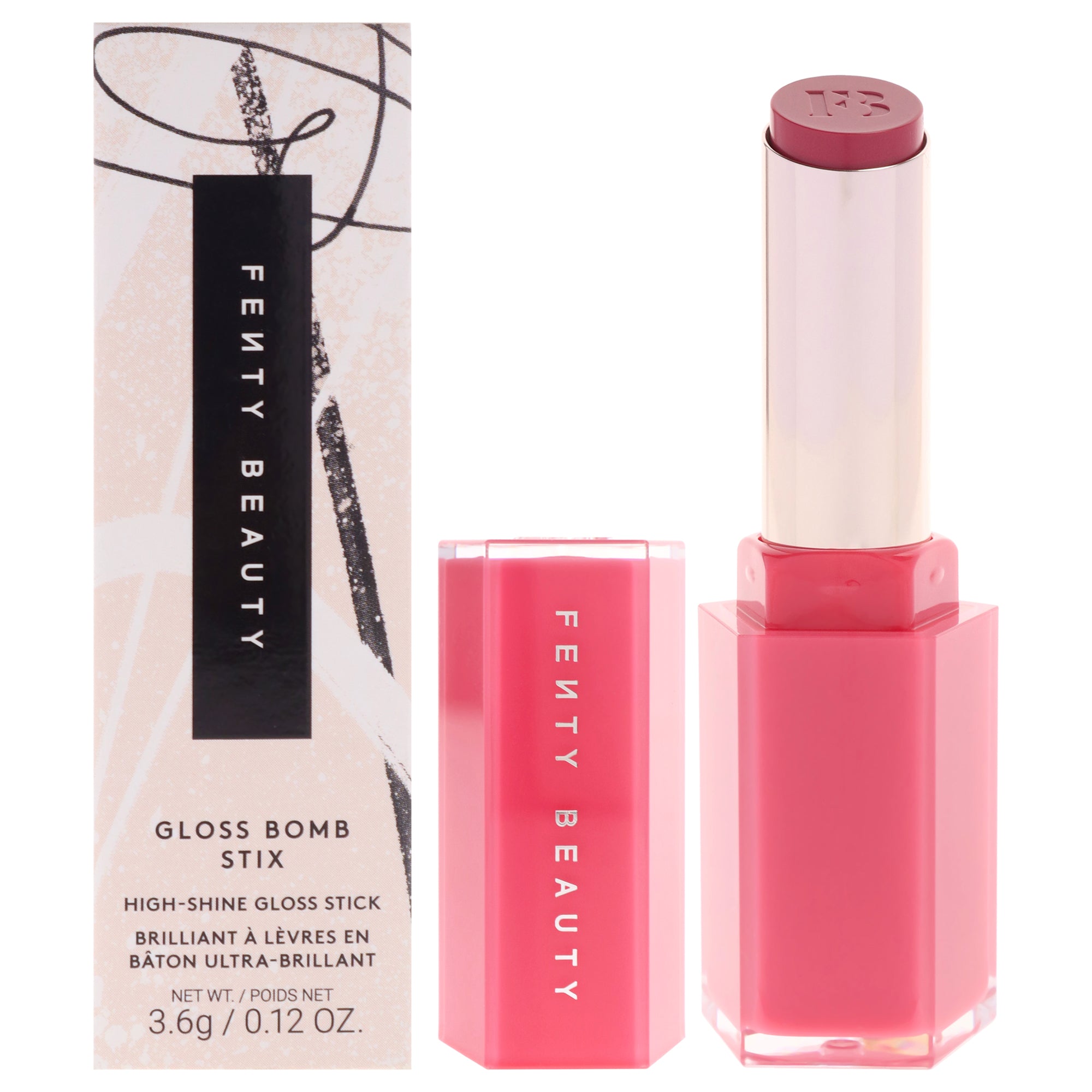 Gloss Bomb Stix High Shine Gloss - 05 High Biscus by Fenty Beauty for Women - 0.12 oz Lipstick