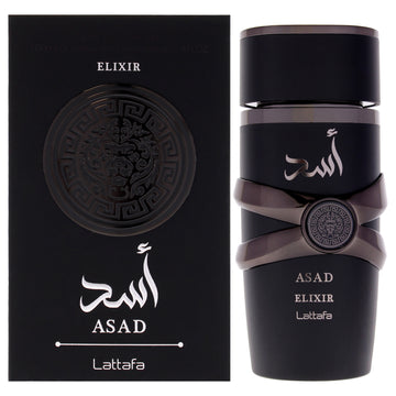 Asad Elixir by Lattafa for Men - 3.4 oz EDP Spray