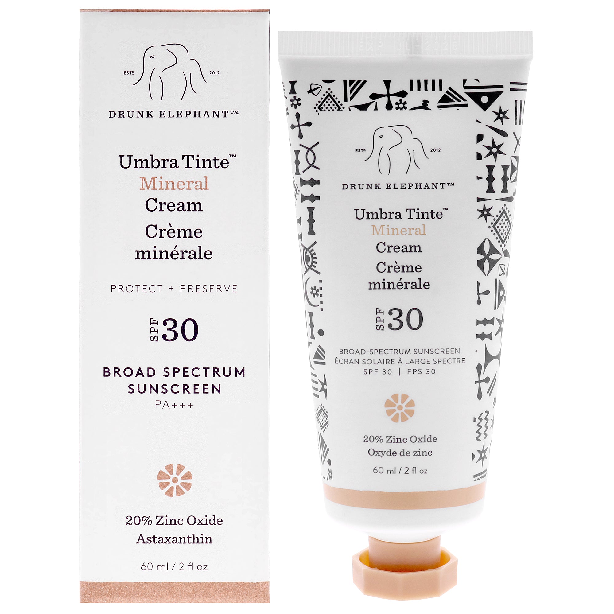 Umbra Tinte Mineral Cream SPF 30 by Drunk Elephant for Women - 2 oz Sunscreen