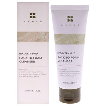 Recovery Mud Pack to Foam Cleanser by Brmud for Unisex - 3.71 oz Cleanser